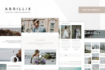 ABRILLIX — стильный шаблон для фотоблога и персональных страниц