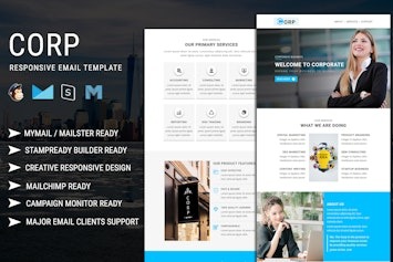 Corp — шаблон email-рассылок для современного бизнеса