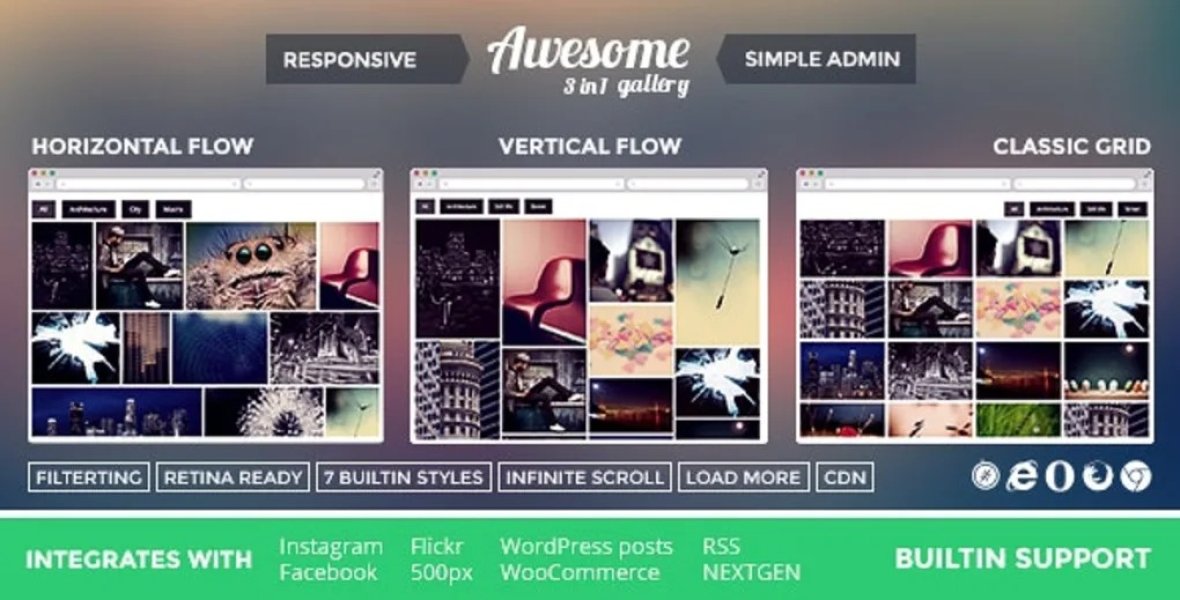 Awesome Gallery - плагин галерей для WordPress