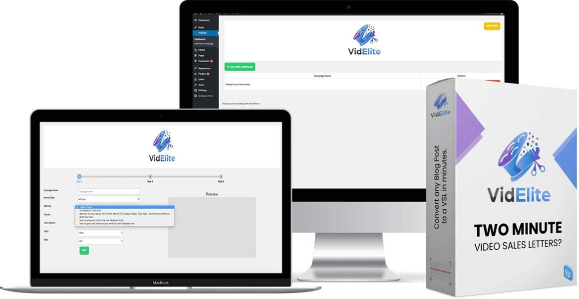 VidElite PRO - генератор видео WordPress