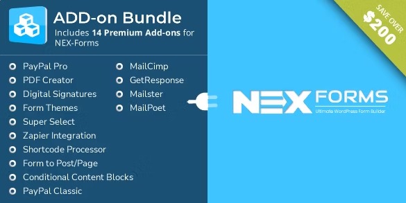 Add-on Bundle for NEX-Forms - премиум плагины для NEX-Forms