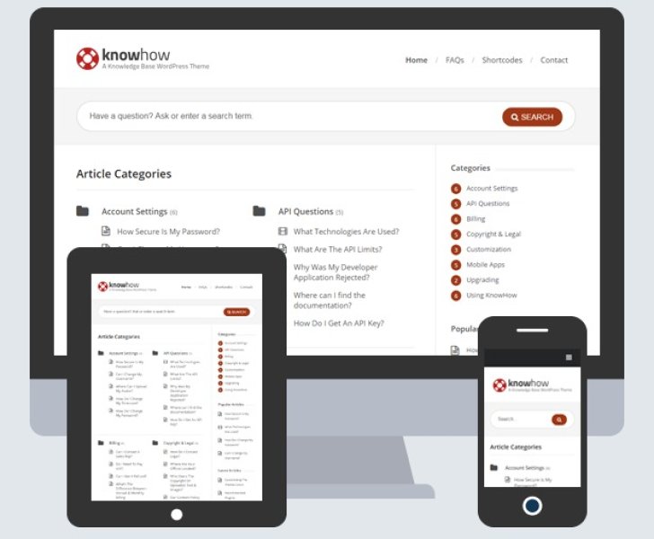 KnowHow - WordPress тема базы знаний