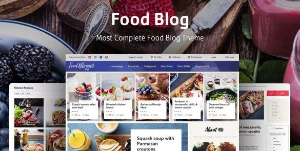 Food Blog - тема сайта рецептов WordPress