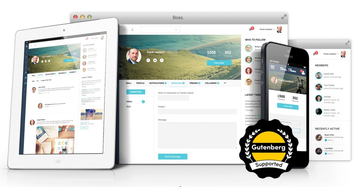 BuddyBoss Boss - премиум BuddyPress шаблон