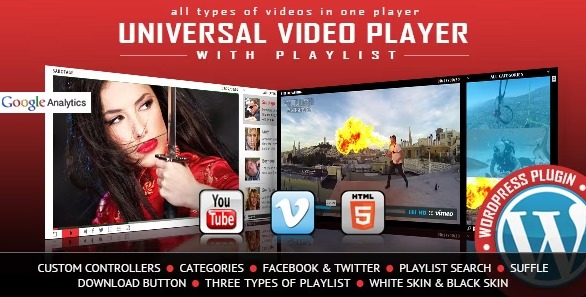 Universal Video Player - HTML5 видеоплеер для WordPress