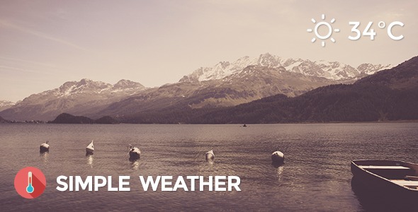Simple Weather - виджет погоды WordPress