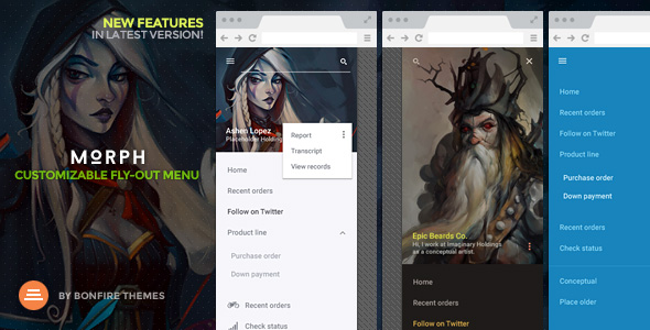 Morph - мобильное меню для WordPress