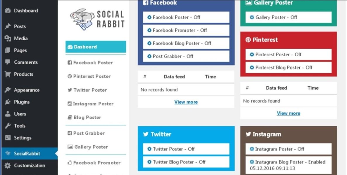 Social Rabbit - WordPress плагин для пользователей социальных сетей
