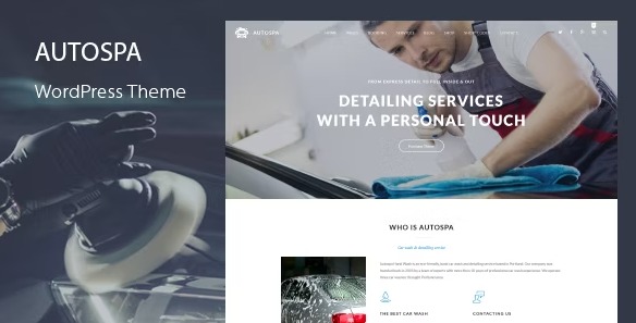 Auto Spa - тема автосервиса WordPress