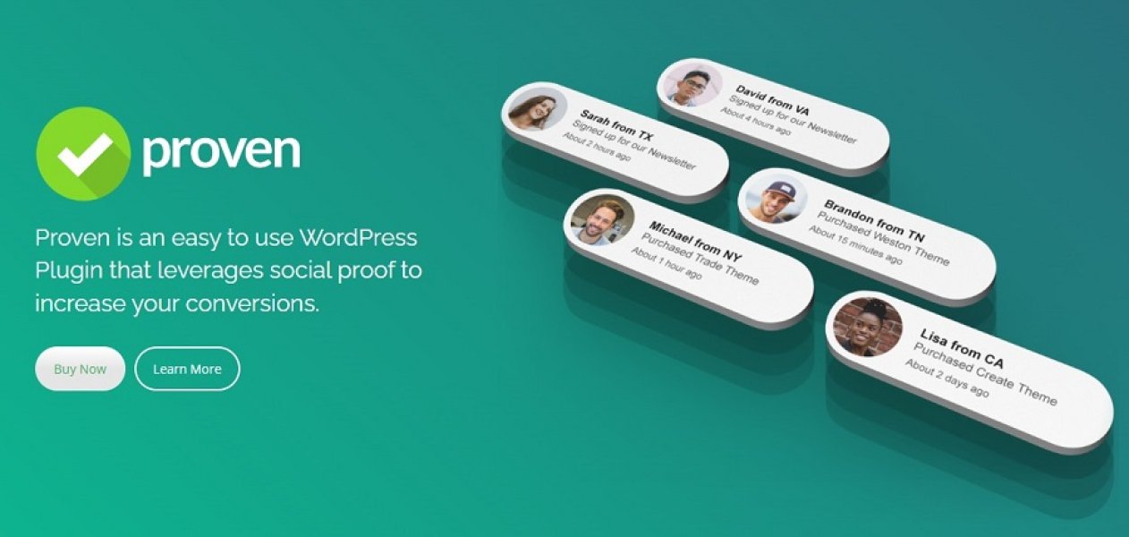 Proven - плагин увеличения конверсий на WordPress