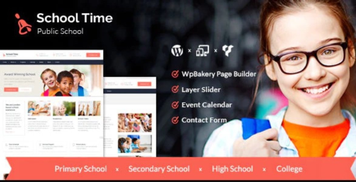 School Time - современная образовательная тема WordPress