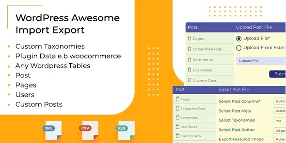 WordPress Awesome Import & Export - импорт и экспорт