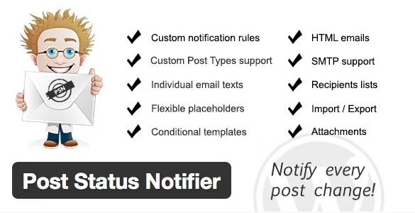 Post Status Notifier - уведомления для постов WordPress