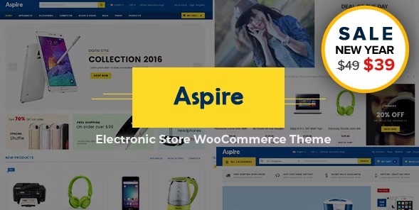Aspire - многоцелевая WordPress тема WooCommerce
