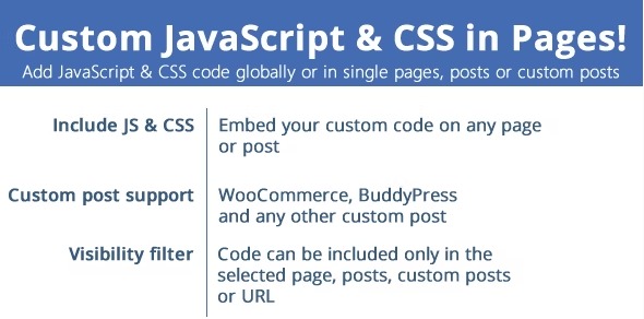 Custom JavaScript & CSS in Pages!