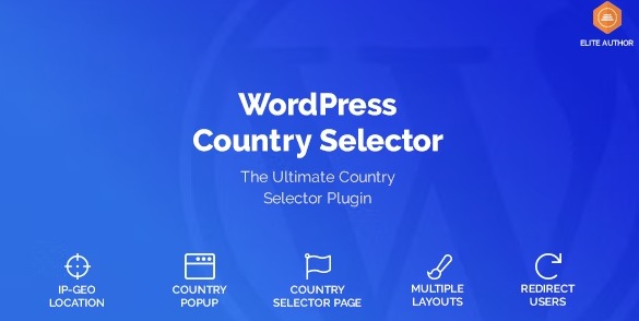 WordPress Country Selector - окно выбора страны