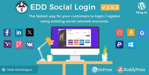 Easy Digital Downloads Social Login - авторизация через соц. сети