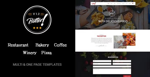 Butter - профессиональная тема WordPress для ресторана