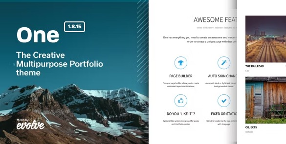 One - творческая многоцелевая WordPress тема