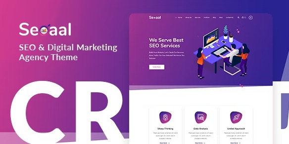 Seoaal - SEO и цифровой маркетинг WordPress тема