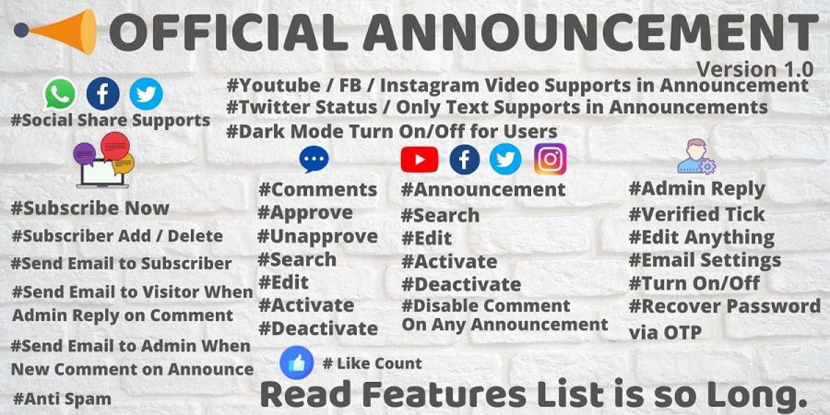 Официальный анонс PHP скрипт с админ панелью