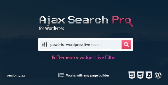 Ajax Search Pro - плагин для поиска и фильтрации в реальном времени WordPress