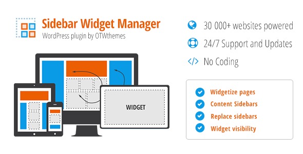 Sidebar Widget Manager - менеджер виджетов WordPress