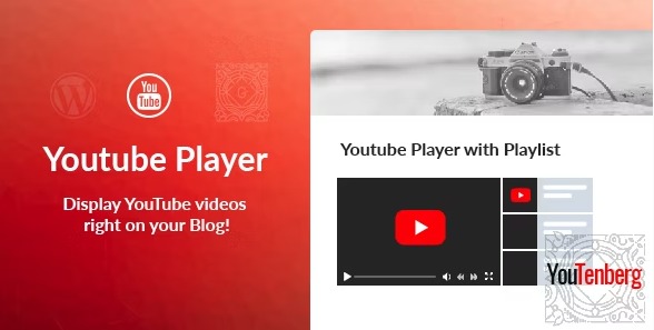 Youtenberg - YouTube плеер с плейлистом для WordPress