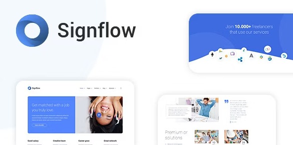 Signflow - тема для стартапа WordPress