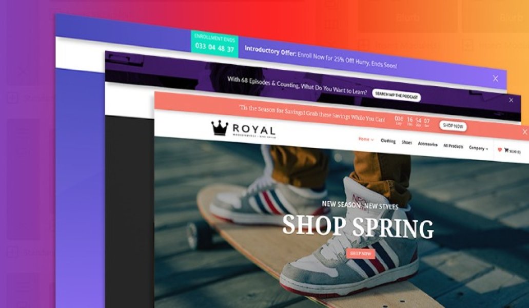 Divi Bars - промо-бары для Divi Builder WordPress