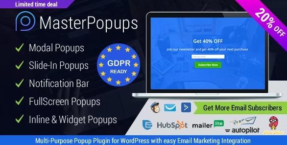 Master Popups - плагин всплывающих окон WordPress