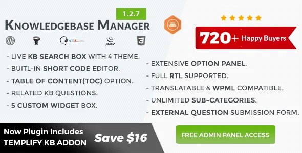 BWL Knowledge Base Manager - плагин базы знаний WordPress