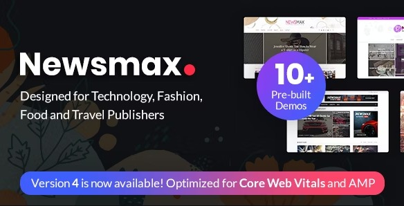 Newsmax - новостная WordPress тема