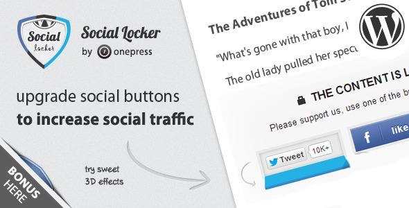 Social Locker - социальный замок WordPress