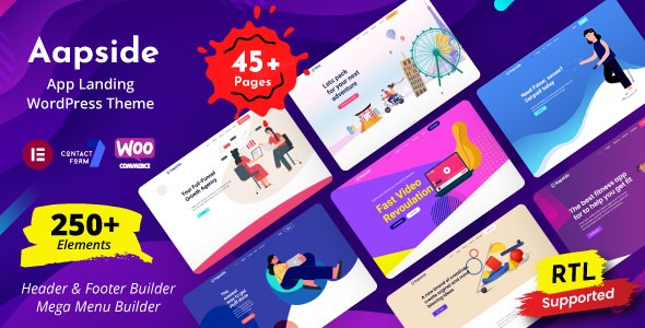 Appside - лендинг тема приложения WordPress