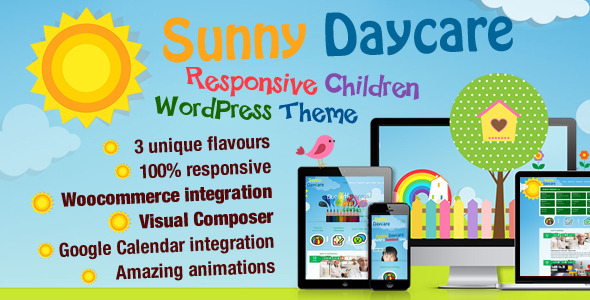 Daycare - детская WordPress тема