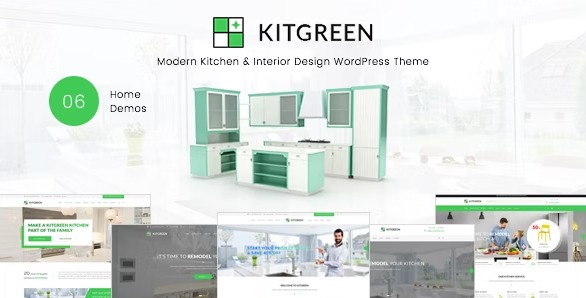 KitGreen - тема для сайта дизайн интерьера WordPress