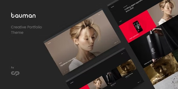 Bauman - креативная портфолио WordPress тема