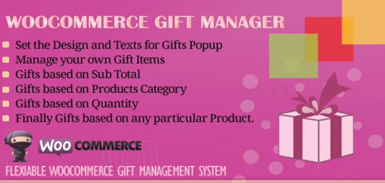 WooCommerce Gift Manager - менеджер подарков