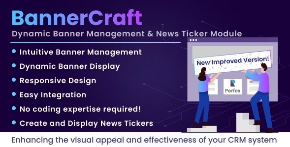 BannerCraft - модуль управления динамическими баннерами и новостными тикерами для Perfex CRM