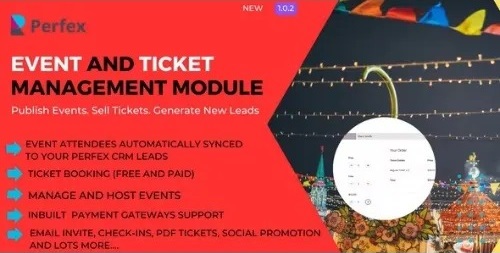 Event Management and Ticket Booking Module for Perfex