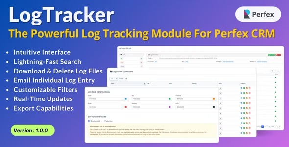 LogTracker — модуль отслеживания журналов для Perfex CRM