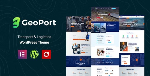 Geoport - тема WordPress для транспорта и логистики