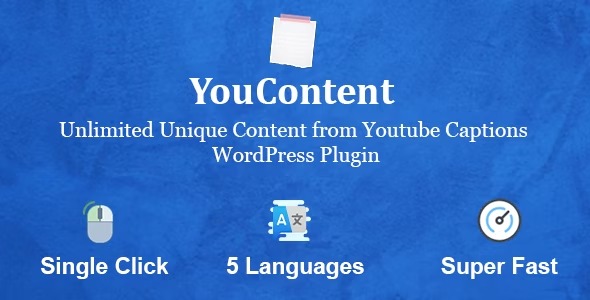 YouContent - генератор уникального контента из Youtube Captions