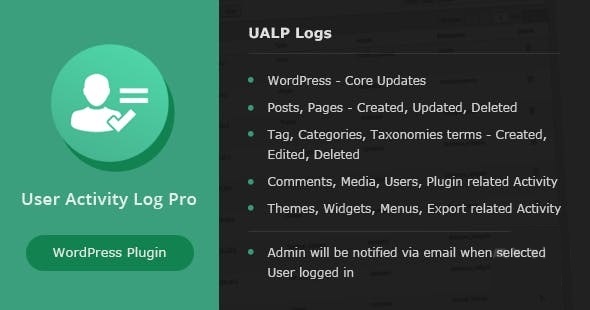 User Activity Log PRO - мониторинг действий на сайте WordPress
