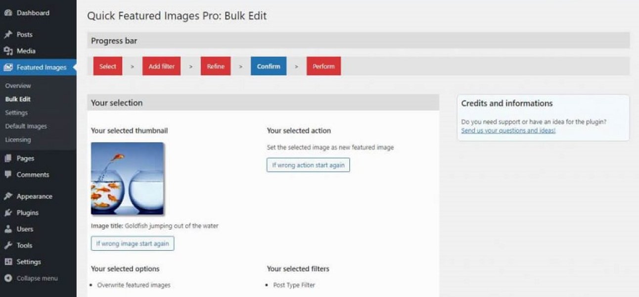 Quick Featured Images Pro - массовое управление миниатюрами