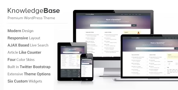 Knowledge Base - WordPress тема базы знаний