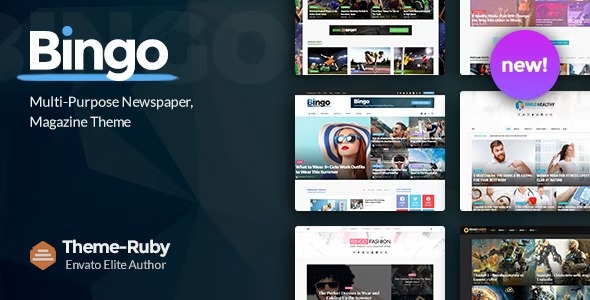 Bingo - новостная WordPress тема