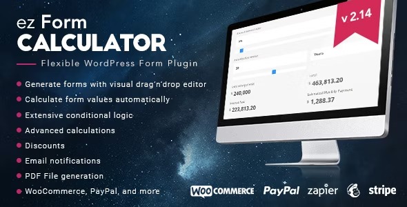 ez Form Calculator - калькулятор форм WordPress