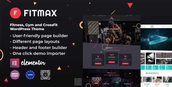 Fitmax - тема WordPress для спортзала и фитнеса